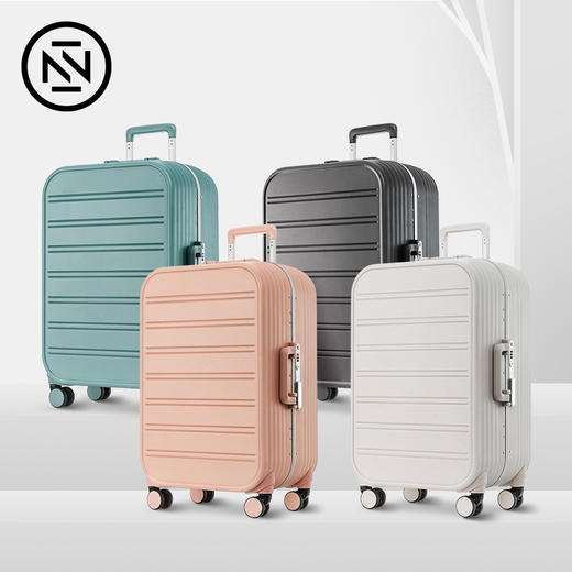 特价！美国NTNL 时尚马卡龙细铝框万向轮行李箱21013 新秀丽同厂同质 商品图0