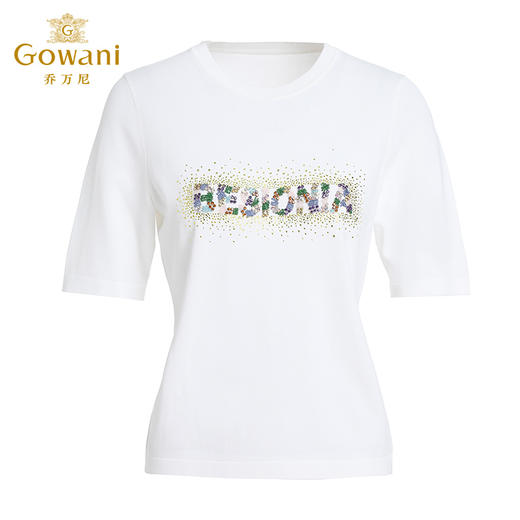 乔万尼短袖针织衫新品弹力舒适EI3M201 商品图4