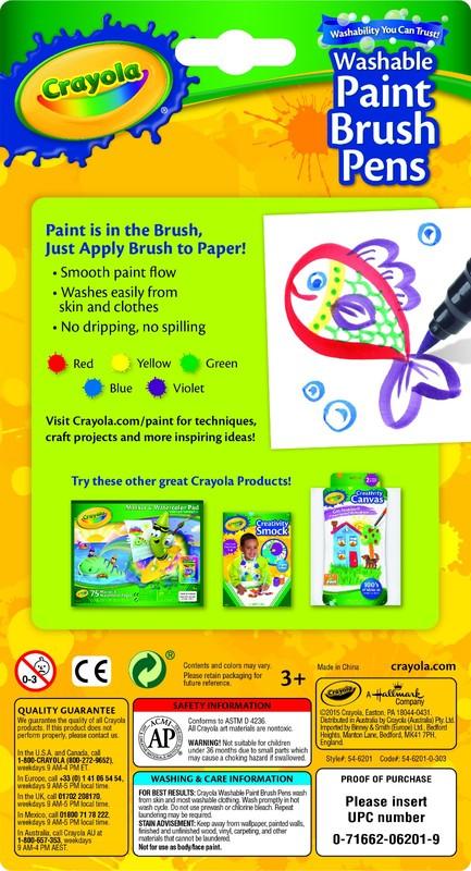 绘儿乐5色可水洗水彩画笔54-6201 商品图13