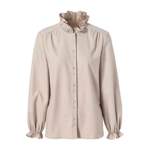 famecoco范可儿法式气质衬衫女设计感小众别致上衣甜美F218BH004 商品图4