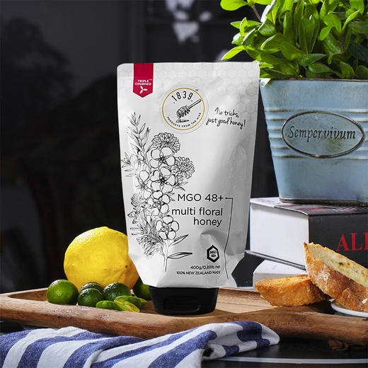 新西兰原装1839 MGO48+多花种蜂蜜400g 软管装 商品图7