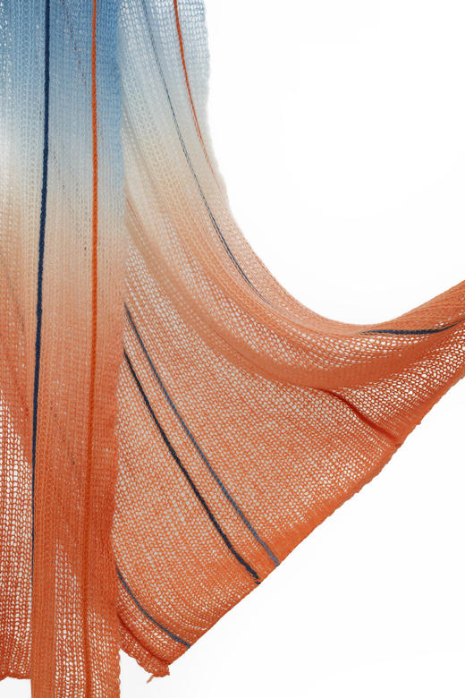  渐变色羊绒针织彩条围巾 SJF93P396N 商品图2