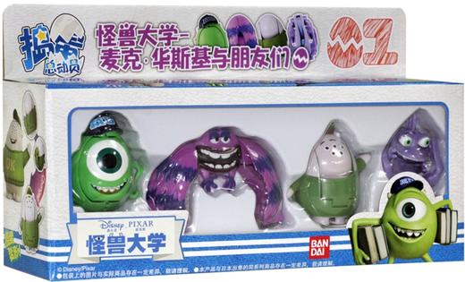 万代 Bandai迪士尼捣蛋总动员-怪兽大学-麦克?华斯基与朋友们78601 商品图2