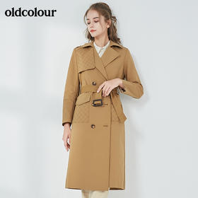 oldcolour秋季商场同款时尚中长款风衣女N32047251