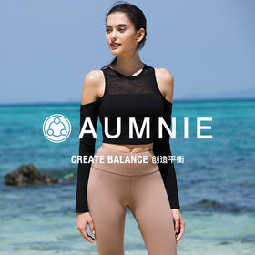 EXPOSED SHOULDER MESH TOP/圆领露肩网纱上衣   含胸垫