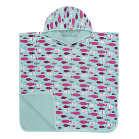 LASSIGLASSIG女童浴巾/沙滩巾-鱼先生[绿/粉]1433003505