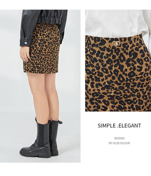 oldcolour秋季商场同款时尚气质半身裙N33062373 商品图2