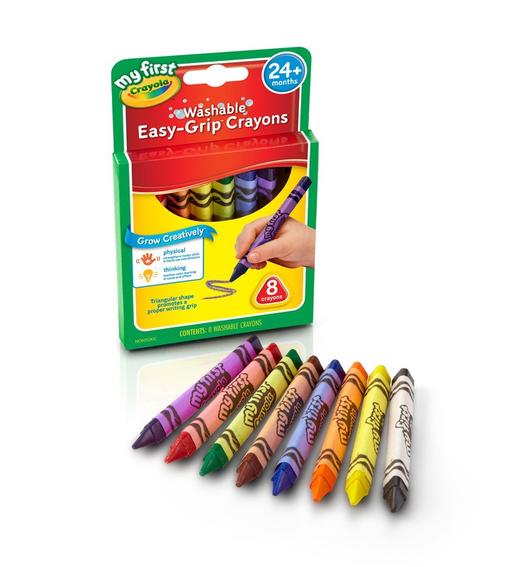 绘儿乐幼儿系列8色可水洗三角蜡笔81-1308 商品图2