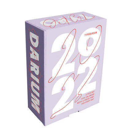 【sendpoints】2022年365天日历 字体设计Typodarium 2022 calendar 英文版精美台历 善本图书 商品图1