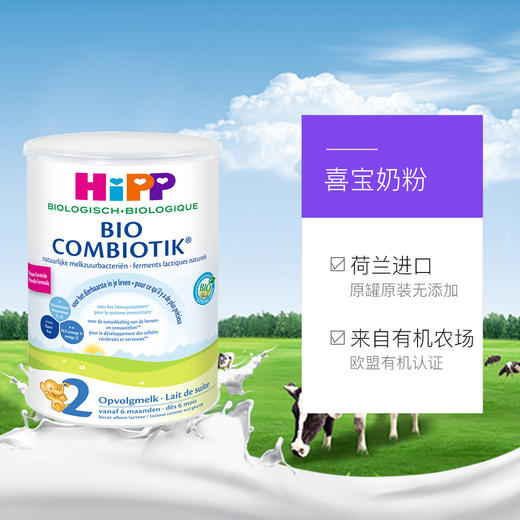 HNMG 荷兰版 铁罐德国喜宝益生菌奶粉 2段 900g 商品图3