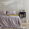 【卢璐说专享】真丝四件套高颜值一床两用SANGLUO桑罗双色拼接床品 商品缩略图4