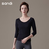 sandi瑜伽服七分袖SU21C09 商品缩略图0