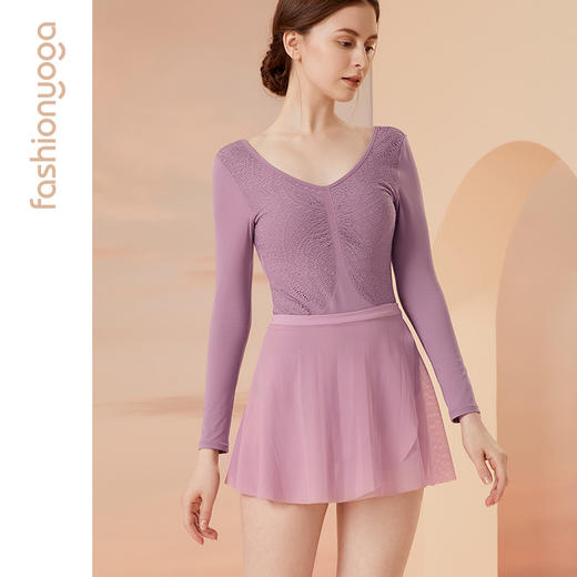 【特卖不退换】F11551凡圣瑜伽一片式绑带运动短裙透气防走光外搭遮臀修身瑜伽裙 商品图0