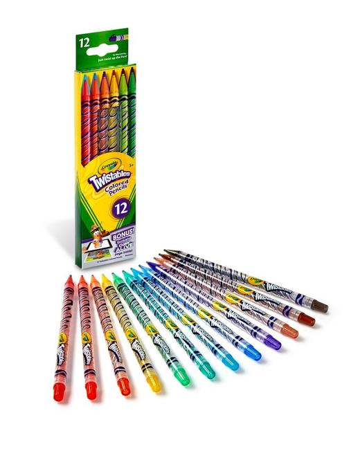 绘儿乐12色可拧转免削彩色铅笔68-7408 商品图2