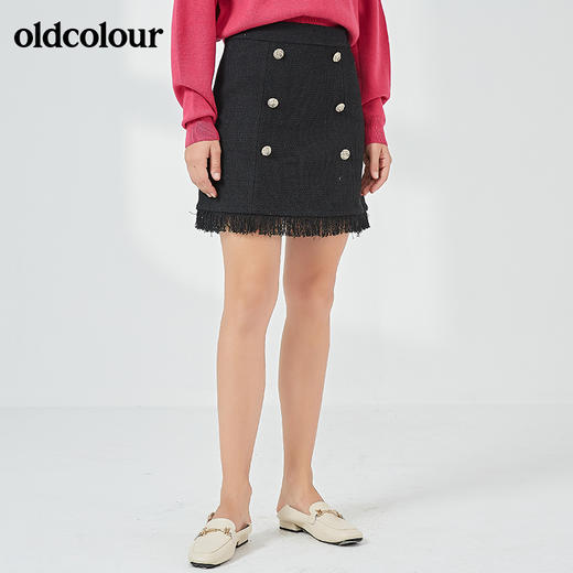 oldcolour秋季商场同款时尚包臀短裙N33061377 商品图2