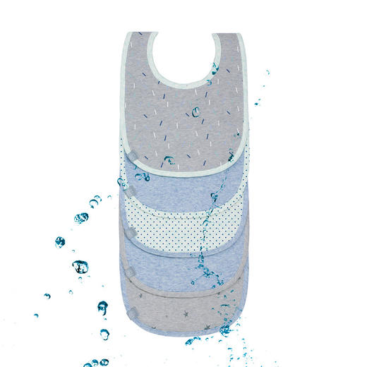 LASSIG防水围嘴套装5IN1-灰绿LASC1311002415 商品图4