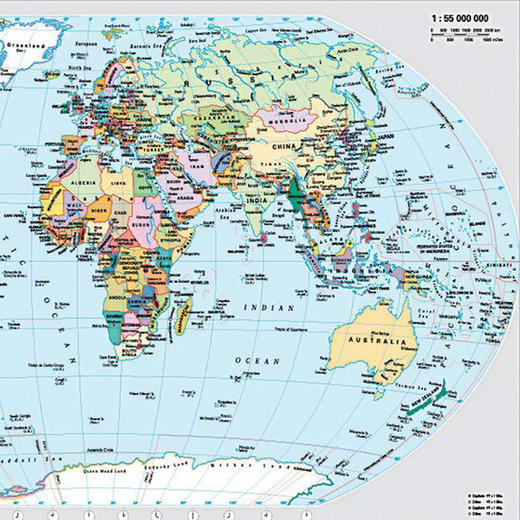 Ravensburger拼图世界行政地图1000片156528 商品图1