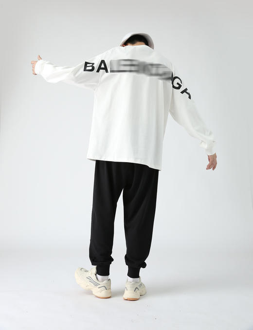 背后字母 落肩薄款圆领卫衣 特惠 Z-7769 商品图4