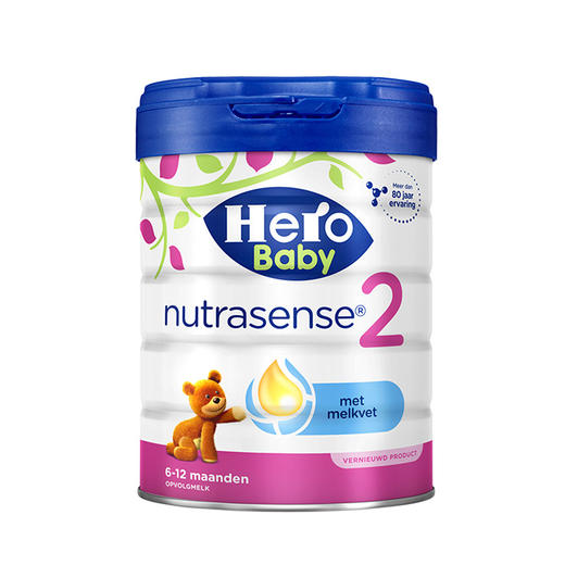 HNMG 荷兰美素Hero Baby白金版婴幼儿配方牛奶粉2段（6-12个月）800g 商品图0