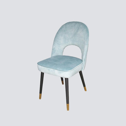 NS家居nsfurniture软包布艺黑金脚餐椅多色单椅NSDC-1230 商品图2