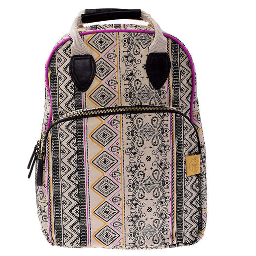 LASSIGVintage系列妈咪双肩背包-细砂波普LASCLBP465138 商品图0