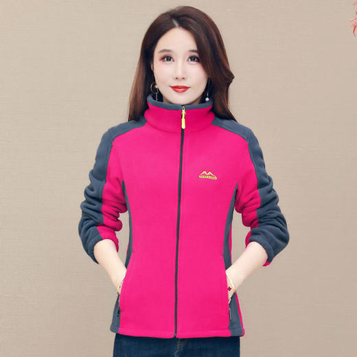TZW-女装秋冬加厚摇粒绒开衫卫衣上衣外套 商品图4
