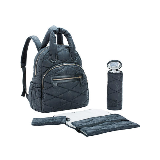 LASSIGGlam系列双肩包-黑色暗花LASC1103007002 商品图4