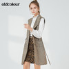 oldcolour秋季商场同款时尚百搭收身中长款马甲女N33104376 商品缩略图1