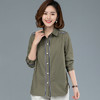 HH-X21GF557 纯棉衬衫女韩版2021新款潮早春女上衣气质通勤宽松长袖衬衣女春秋 商品缩略图2