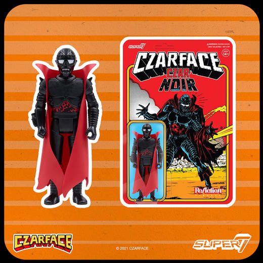 现货 Super7 Czarface - Blacked Out SDCC 3.75寸 挂卡 商品图1