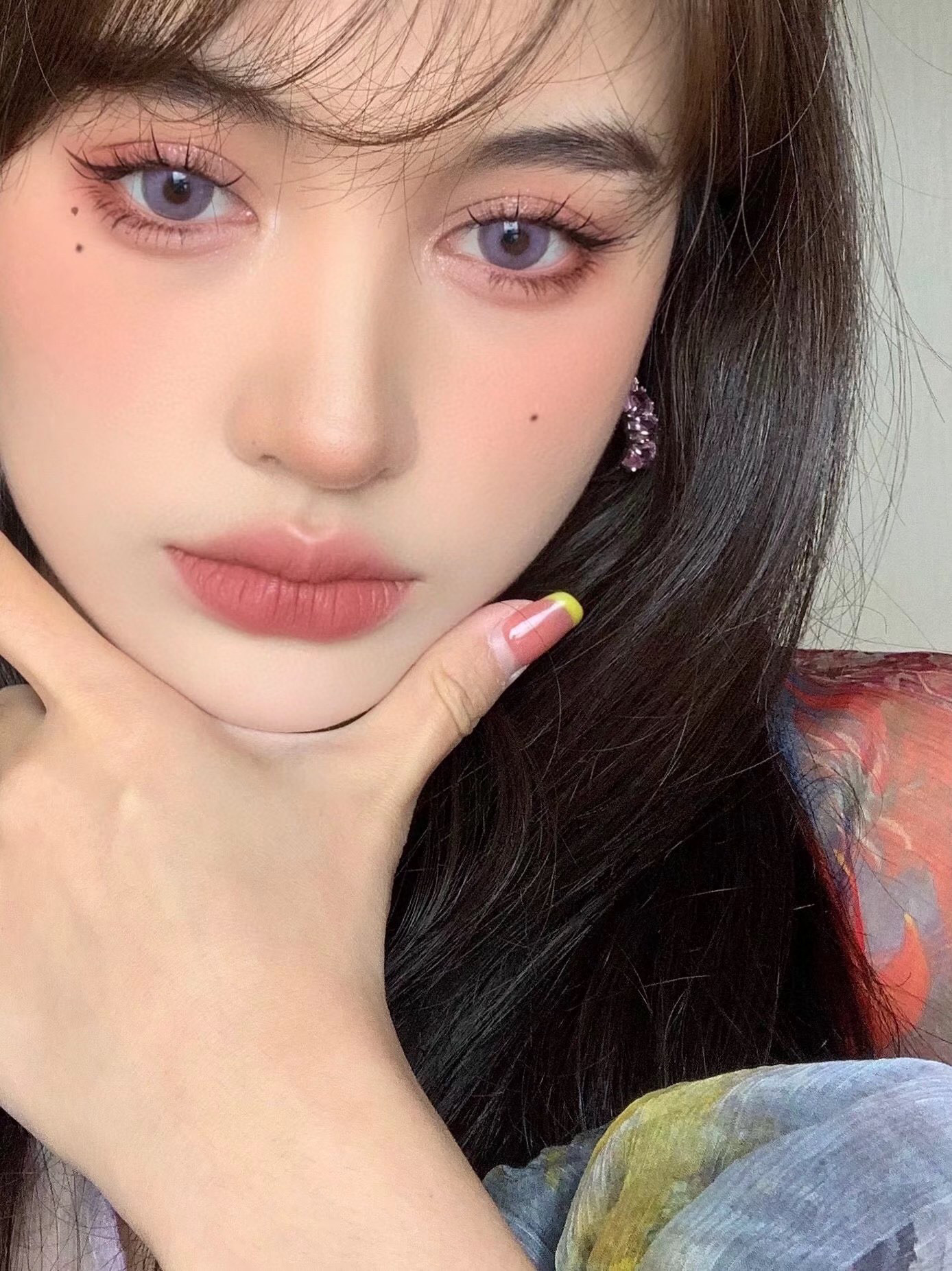 monicamor年抛维密系列维密紫绿棕大直径水光混血瞳马克龙派对夜