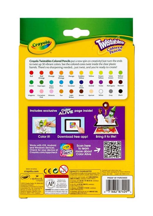 绘儿乐30色可拧转免削彩色铅笔68-7409 商品图3