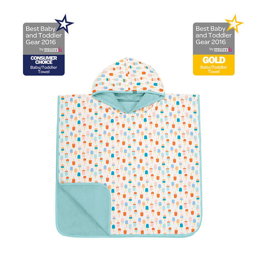 LASSIGLASSIG女童浴巾/沙滩巾-冰淇淋[白/橙]1433003106 商品图1