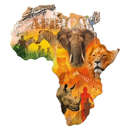 Ravensburger拼图 平面异形拼图1114片非洲世界RAVC161577 商品图0