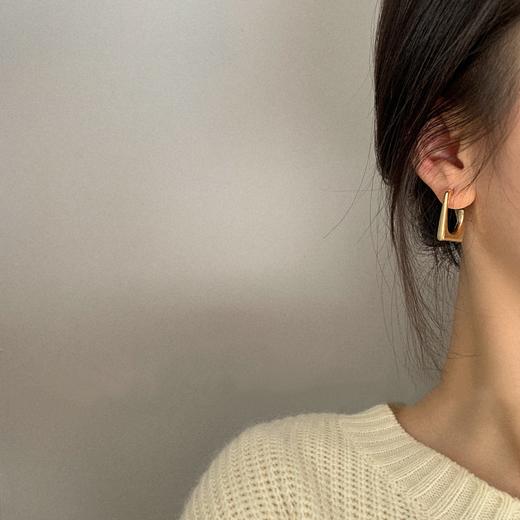 搭配利器丨大气几何方形 哑光高级感耳饰#FW2178 商品图4