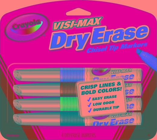 绘儿乐4色易擦白板粗头水彩笔98-8902 商品图0