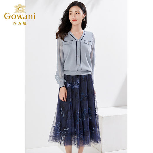 乔万尼针织衫休闲百搭气质上衣EI3M256 商品图3