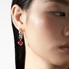 红宝石尖钉不规则耳环（单只） 商品缩略图2
