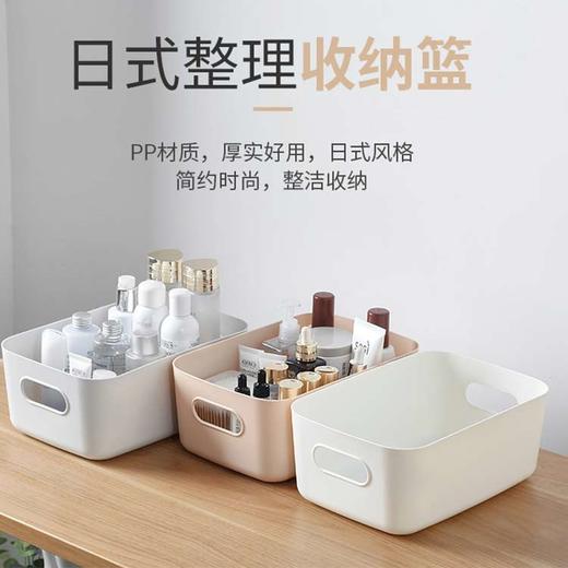 桌面塑料收纳盒6个 家用布艺折叠收纳箱  家居塑料收纳箱 玩具衣服被褥收纳 商品图3