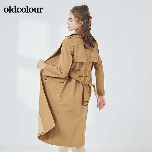oldcolour秋季商场同款时尚中长款风衣女N32047251 商品图3