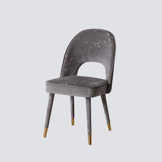 NS家居nsfurniture软包布艺黑金脚餐椅多色单椅NSDC-1230 商品图5
