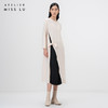 【蓓丽露】米白拼缝设计系带长袖宽松连衣裙/0000758 商品缩略图0
