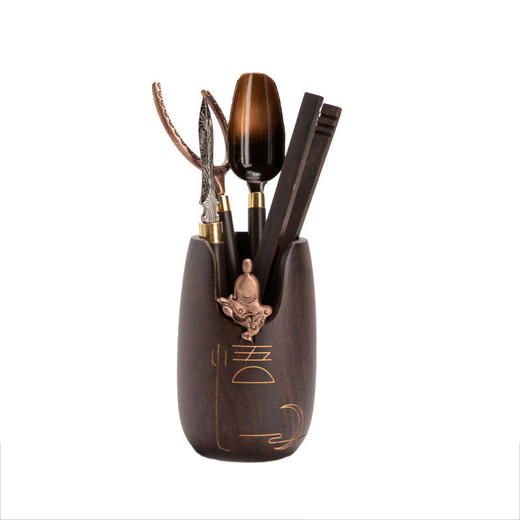 台隆金黑檀立雕茶道（悟） 商品图0