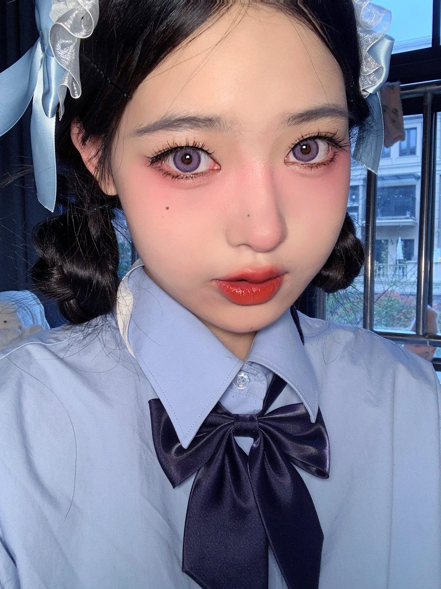 monicamor年抛维密系列维密紫绿棕大直径水光混血瞳马克龙派对夜