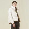 METTE21年秋冬女90白鹅绒羽绒服时尚立领短款加厚保暖面包服外套 商品缩略图3