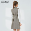 oldcolour秋季商场同款时尚百搭收身中长款马甲女N33104376 商品缩略图4