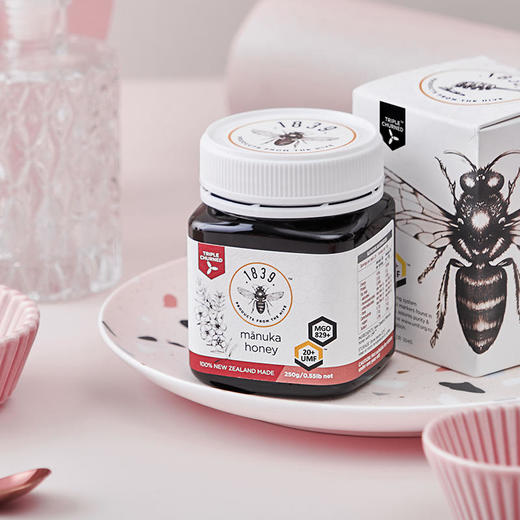 新西兰原装1839 UMF20+麦卢卡蜂蜜250g*2 礼盒装 商品图13