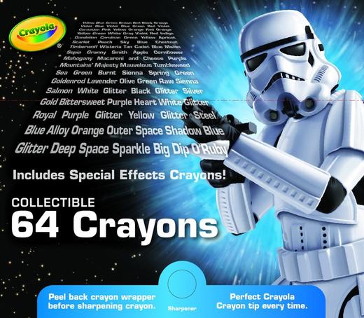绘儿乐星球大战白兵64色蜡笔52-1182 商品图3