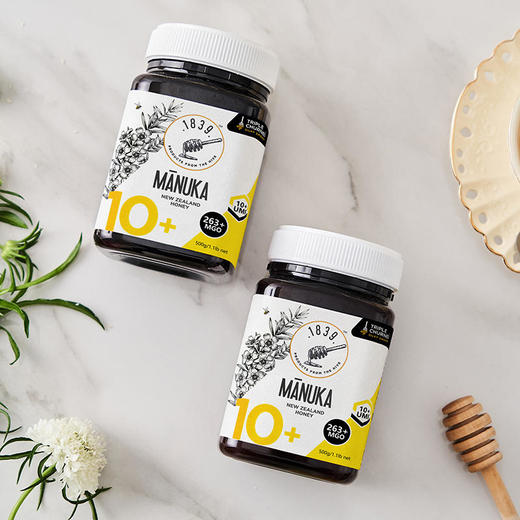 新西兰原装1839 UMF10+麦卢卡花蜂蜜500g/500g*2 礼盒装 商品图6