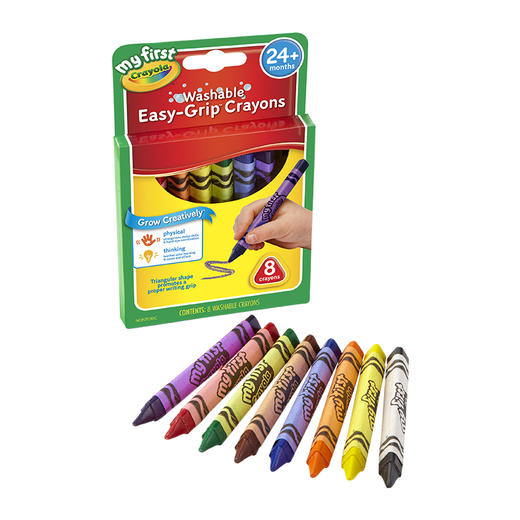 绘儿乐幼儿系列8色可水洗三角蜡笔81-1308 商品图4